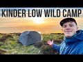 Kinder low solo wild camp  peak district