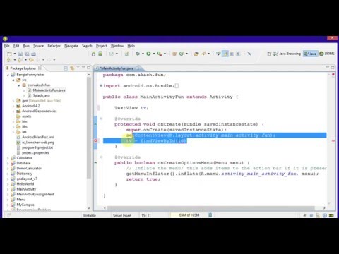 Eclipse autocompletion android in bangla