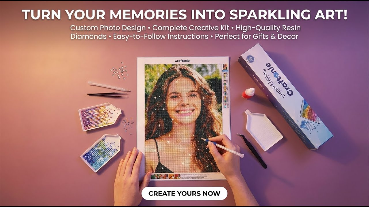 Transform Your Photo into Shimmering Art: Create a Custom Diamond Painting from Your Photo