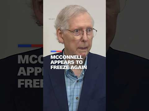 Mitch McConnell appears to freeze again