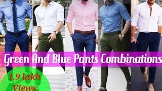 Vector cartoon boy blue pants green shirt pointing Stock Photo  Alamy