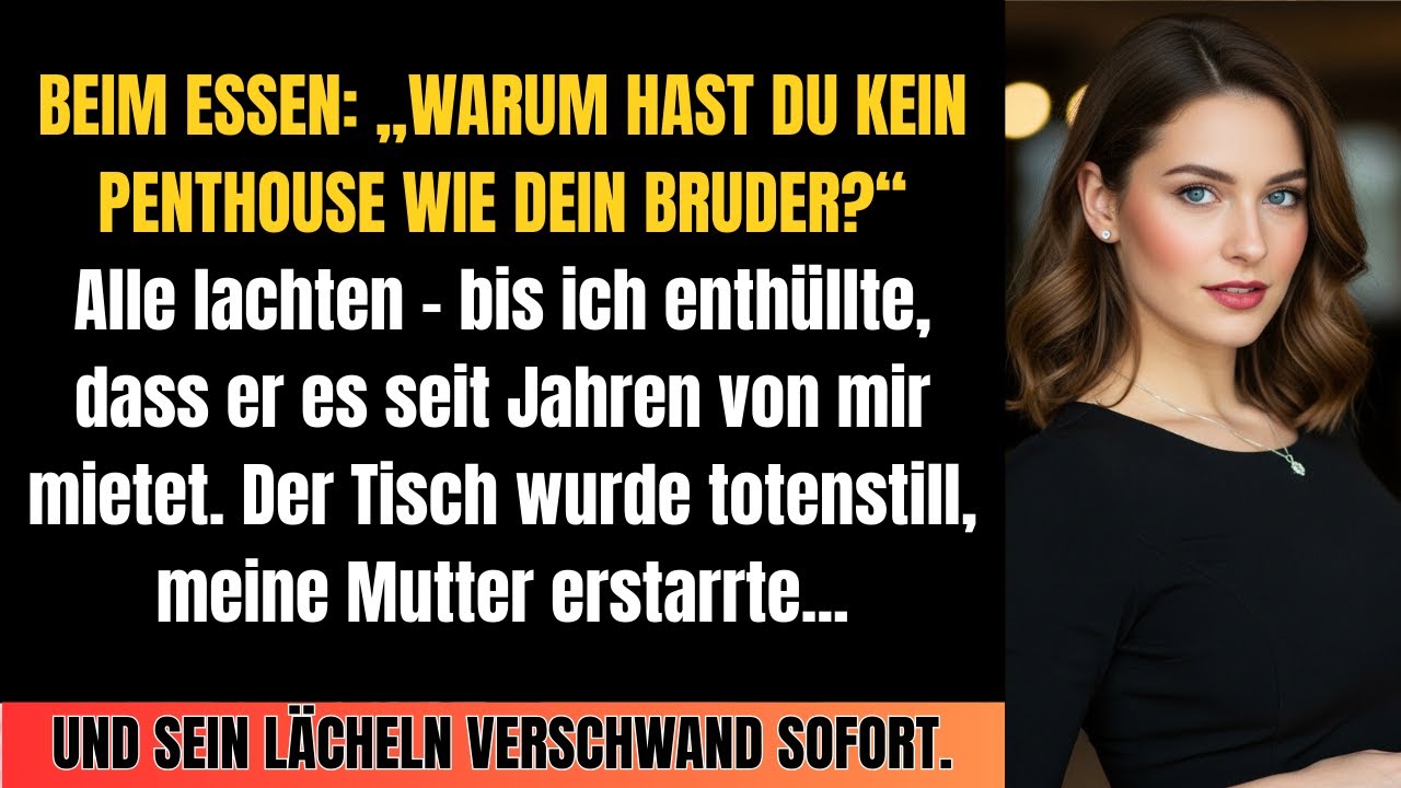 Meine Mutter lachte mich beim Essen aus: „Kein Penthouse?“ Alle lachten – bis...
