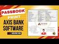 AXIS BANK PASSBOOK PRINT SOFTWARE| BANK PASSBOOK PRINTING MACHINE|AXIS BANK PAYNEARBY CSP UNLOCK