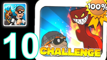 Robbery Bob - Gameplay Walkthrough (iOS, Android) Challenge Complete All Levels Part-10