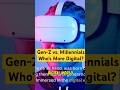Millennials vs. Gen Z: Who's More Digital #millennials #genz #interestingfacts