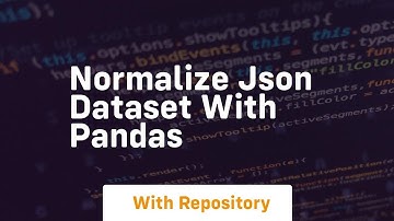 normalize json dataset with pandas