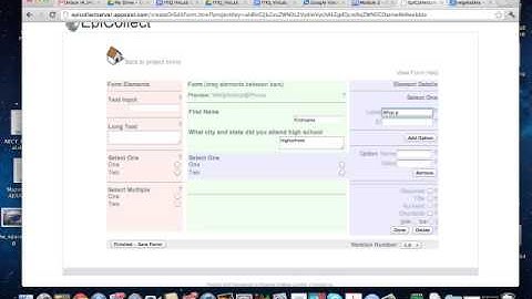 Mod2 EpiCollect Form Design
