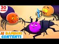 Inquietanti Cinque Piccoli Ragni | Halloween Speciale | Ai Bambini Contenti