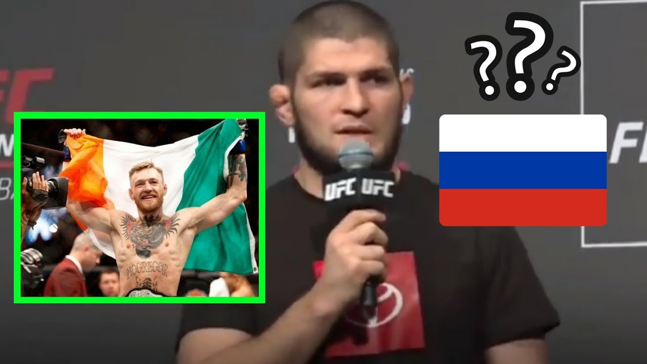 ⁣Khabib nurmagomedov explains why he doesn't wear Russian flag