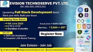 Full Stack Development Tech Career With Evision Technoserve