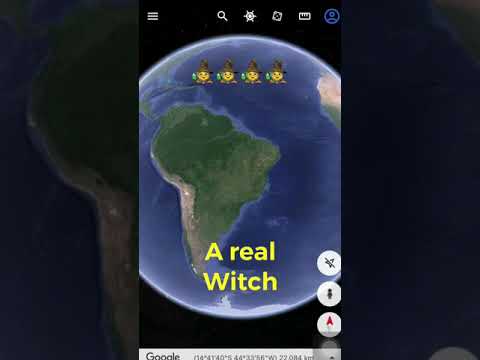 #99 So scary￼?‍♀️?witch ?‍♀️ in Google map u0026 Google earth.real/fake.creepy weird thing #shorts