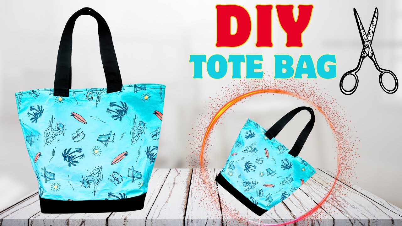 [DIY]Tote Bag | Easy & Stylish Tote Bag Making Tutorial at Home। How to ...
