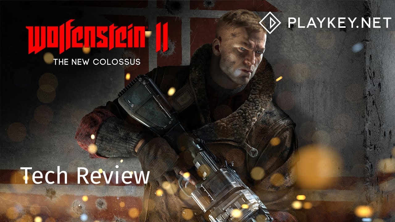 Wolfenstein II: The New Colossus - gameplay via Playkey.net (max settings)