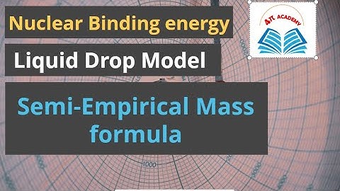 Binding energy | Liquid Drop Model | Semi-Empirical Mass formula| Most stable Isobar| Nuclear Phy
