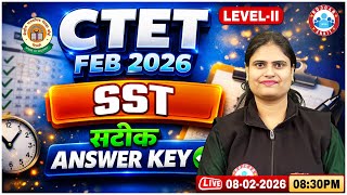 CTET SST Answer Key 2026 | CTET SST Paper Solution | CTET SST Exam Analysis Level 2