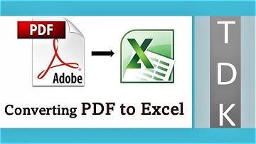 How to Convert PDF to Excel - Analyze the data in Adobe PDF using Microsoft Excel