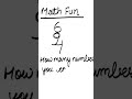 Maths fun question #maths #viralshorts #shorts #shortsvideo #viralshort #mathtricks