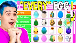 HATCHING One Of *EVERY EGG* EVER In Adopt Me !! Roblox Adopt Me EXPENSIVE Opening Of *RAREST EGGS*