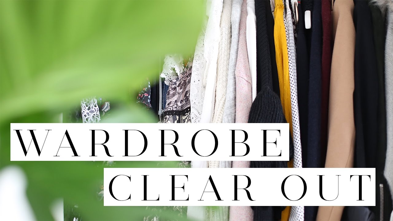 WARDROBE CLEAR OUT | Hello October - YouTube