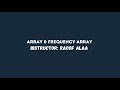 Array & Frequency Array Sheet Upsolve