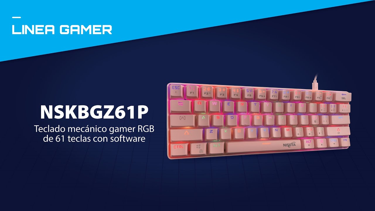 Mini Teclado Mecánico Retroiluminado RGB Para Juegos, Kit Mecánico Para