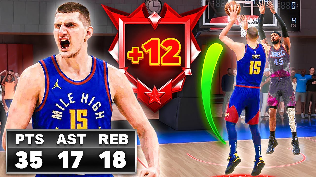 NIKOLA JOKIC BUILD + 12 LEGEND BADGES is a UNSTOPPABLE in RANDOM REC (NBA 2K26)