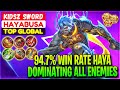 94.7% Win Rate Haya, Insane Ninjutsu - Former Top 1 Global Hayabusa KidsZ Sword - Mobile Legends