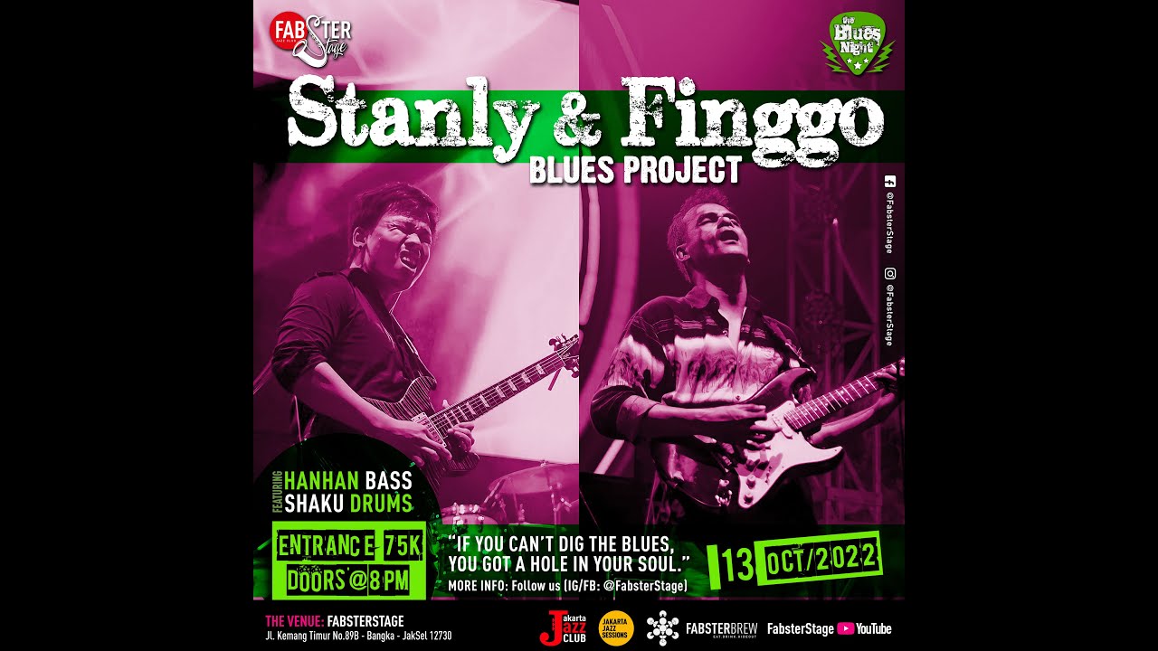 "A Blues Night" w/the "𝐒𝐭𝐚𝐧𝐥𝐲 & 𝐅𝐢𝐧𝐠𝐠𝐨 𝐁𝐥𝐮𝐞𝐬 𝐏𝐫𝐨𝐣𝐞𝐜𝐭" Set 1