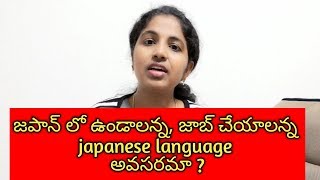 Is japanese language necessary to live & work in Japan | Telugu vlogs from Japan