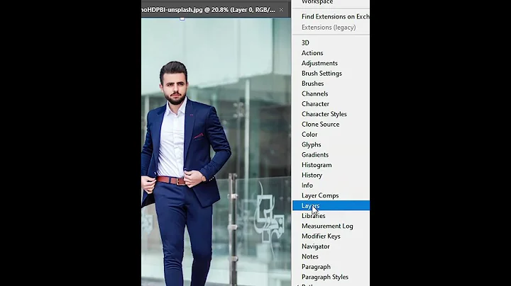 Just one click, How to remove background in Photoshop #shorts