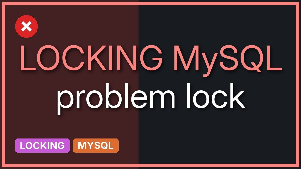 Lock in mysql database - YouTube