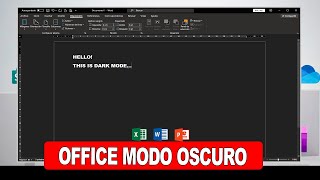 How to Activate Dark Mode in Office Programs | Word, Excel, PowerPoint ✅
