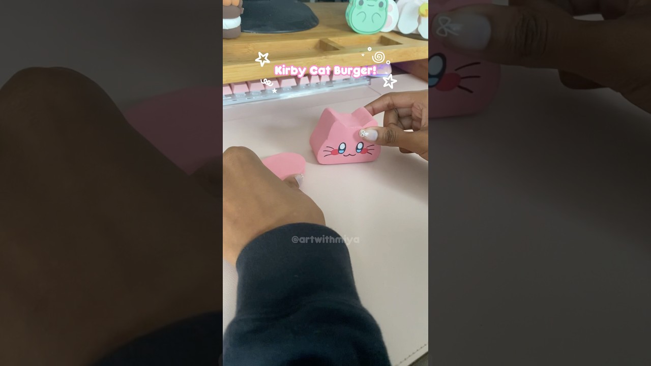 Kirby Cat Burger! 🍔🐱💗 