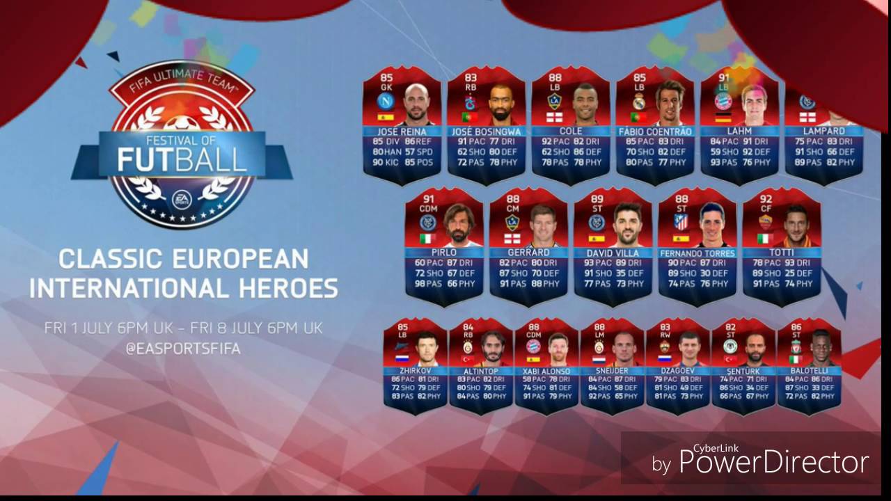 CLASSIC EUROPEAN INTERNATIONAL HEROES (CEIH) REVIEW! PACK NOW! FIFA 16 UT! FUT NEWS! | maulfaul