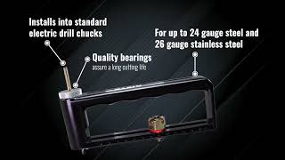 Watch the product video for Hole Cutter for Duct and Sheet Metal, 2 to 12-Inch (89552)