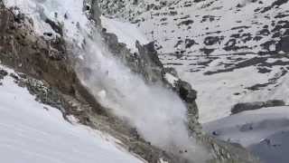 Serac Fall in Mt Cook Resimi