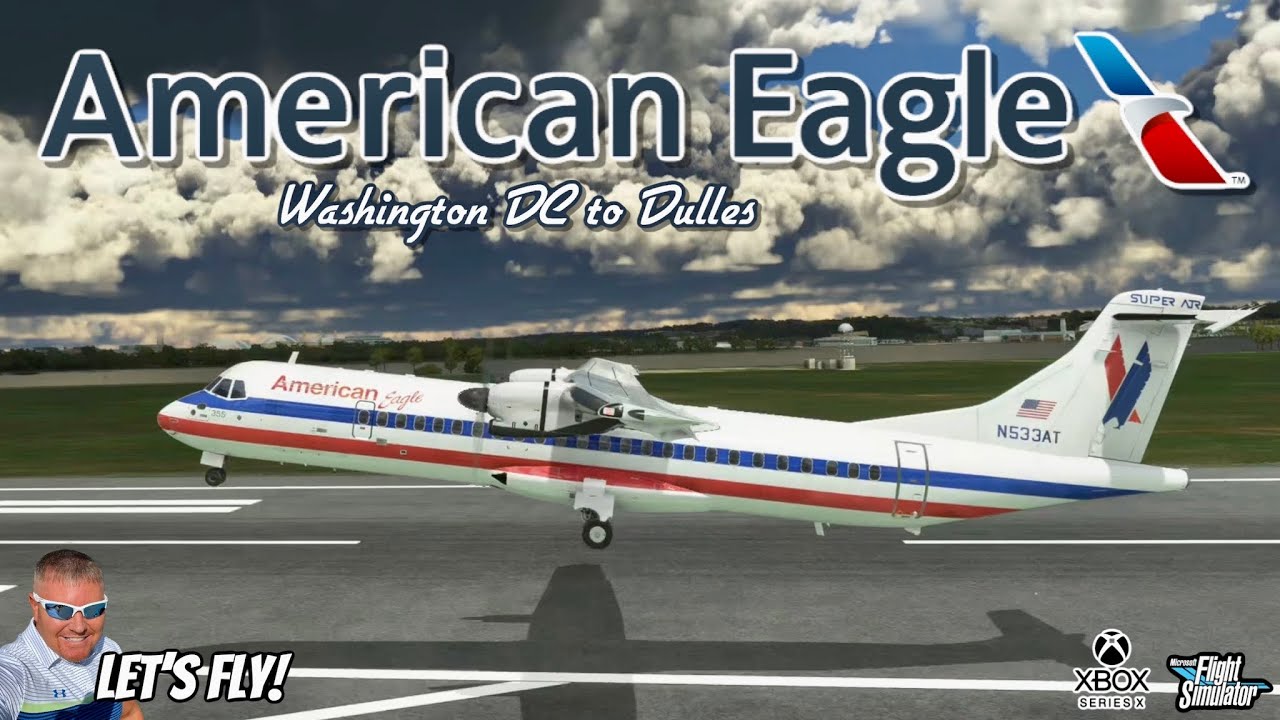 American Airlines ATR Flight From Washington DC To Dulles! MICROSOFT