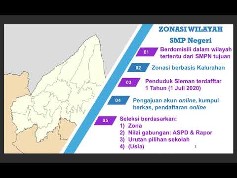 Tips dan Cara Pendaftaran Jalur Zonasi Wilayah PPDB SMP 2021 Kabupaten Sleman