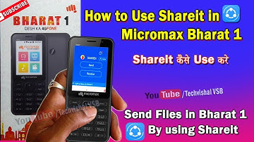 How to Use Shareit in Micromax Bharat 1 | Send or Share Files to Micromax Bharat 1 | in hindi