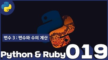 19 Python & Ruby   변수 3  변수와 수의 계산