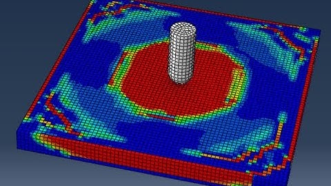 FE simulation of RC slab subjected to low velocity impact - ABAQUS