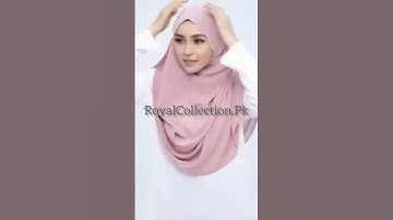 Easy Ready to Wear Double Loop Stitched Hijab / Scarf / Shawl @royalcollectiondotpk  #hijab #scarf