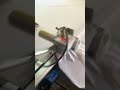 Clothes cutting machine working fast