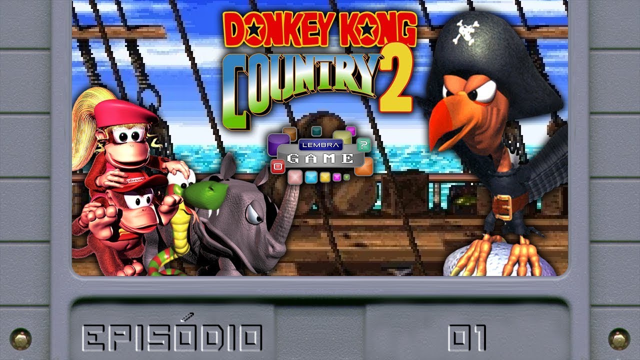Macacadas no Navio - Donkey Kong Country 2 Ep. 1 - Gameplay SNES 
