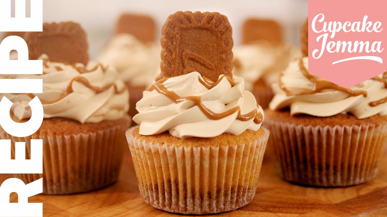 Get the Recipe for our BEST SELLING Biscoff Cupcake! | Cupcake Jemma | CupcakeJemma