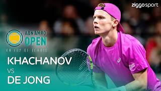 DE JONG ZORGT VOOR SPANNENDSTE WEDSTRIJD TOT NU TOE!! 😱🥵 | Khachanov vs De Jong | ABN AMRO Open 2026