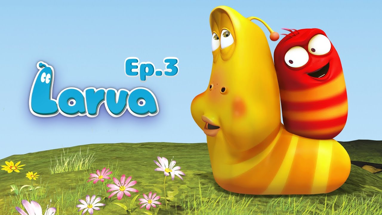 Funny Larva Adventures | Silent Cartoon for Kids 🐛😂Ep.3 (long)