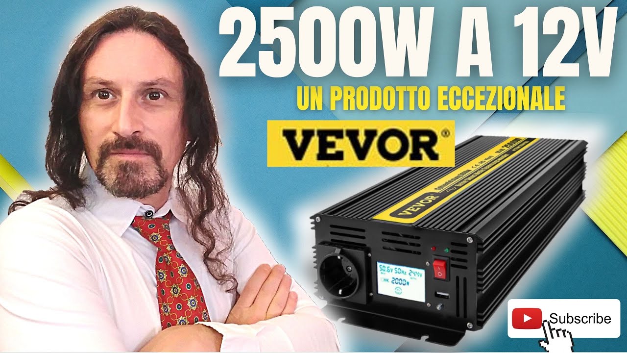 "Nuovo Inverter 12V 2500W VEVOR" Grandi Prestazioni YouTube