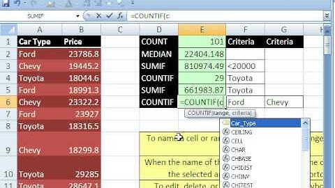 Highline Excel Class 03: Names, Cell References, Formula Inputs