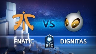 HGC EU - Phase 2 Part 1 - Game 5 - FNATIC v Team Dignitas